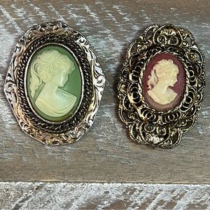 Vintage Cameo Brooch Pendants Peri Gerry’s